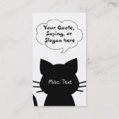 Katzen-Liebhaber-Visitenkarte Visitenkarte (Rückseite)