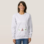 Katzen-Liebhaber-Weihnachtsstrickjacke Sweatshirt (Vorne ganz)
