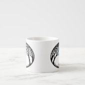 Katzen-Liebhaberespresso-Schalen-fette Katze höhlt Espressotasse (Vorderseite)