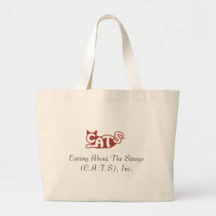 Katzen-Logo-Tasche Jumbo Stoffbeutel
