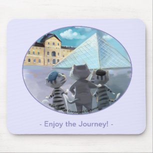 Katzen Louvre Paris - Genießen Mauspads
