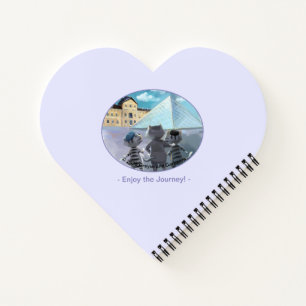 Katzen Louvre Paris - Genießen Sie Herzförmiges No Notizblock