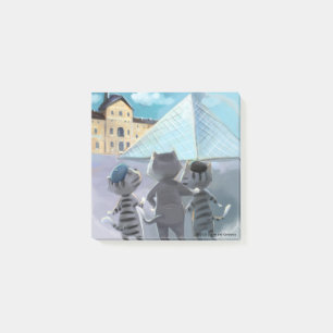 Katzen Louvre Paris - Notizen 3" x 3"