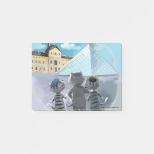 Katzen Louvre Paris - Notizen 4" x 3"