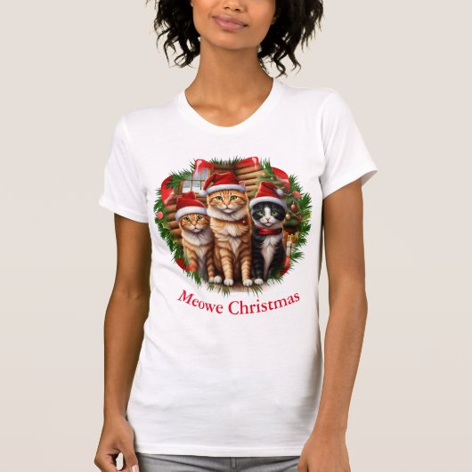 Katzen lustige T - Shirt (Vorderseite)