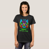 Katzen machen das Leben bunt T-Shirt (Vorne ganz)