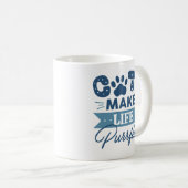 Katzen machen das Leben leichtfertig Kaffeetasse (VorderseiteRechts)