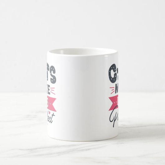 Katzen machen das Leben leichtfertig Kaffeetasse (Mittel)