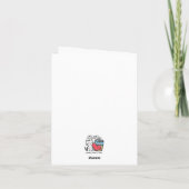 Katzen machen keine Valentine... Kitten Lieben Tun Dankeskarte (Rückseite)