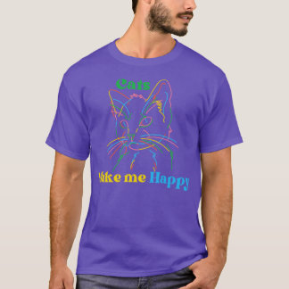 Katzen machen mich glücklich3 T-Shirt