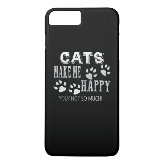 Katzen machen mich glücklich! Case-Mate iPhone hülle (Rückseite)