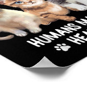 Katzen machen mich glücklich, ein Niedliches Kätzc Poster (Ecke)