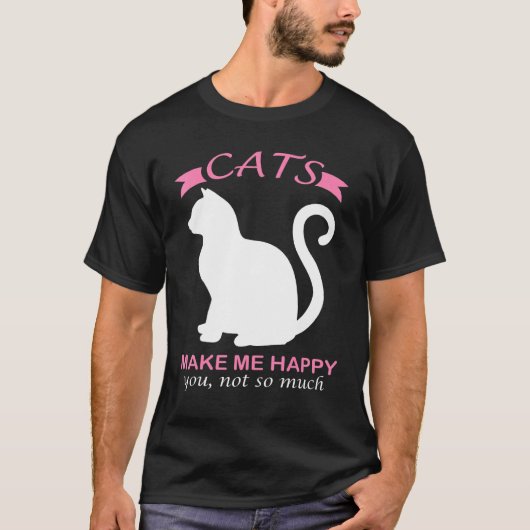 Katzen machen mich glücklich, nicht so viel _1 zu  T-Shirt (Vorderseite)