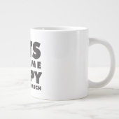 Katzen machen mich glücklich, Sie nicht so viel Jumbo-Tasse (Rechts)