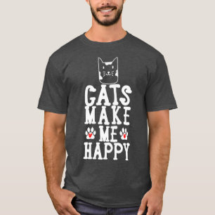 Katzen machen mich glücklich T-Shirt