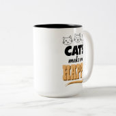 Katzen machen mich glücklich zweifarbige tasse (VorderseiteRechts)