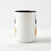Katzen machen mich glücklich zweifarbige tasse (Mittel)