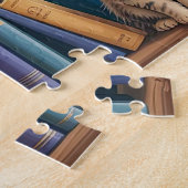 Katzen Magisches Bücherregal Puzzle (Seite)