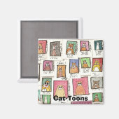 Katzen Magnet (Vorderseite/Rückseite)