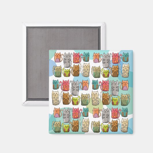 Katzen! Magnet (Vorderseite/Rückseite)
