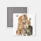 Katzen Magnet (Vorderseite/Rückseite)