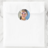 Katzen-Make-up-Klassischer-Rund-Sticker Runder Aufkleber (Tasche)