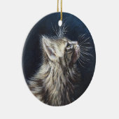 Katzen-Malereikunst Engels-helle Maines Coone Keramikornament (Rechts)