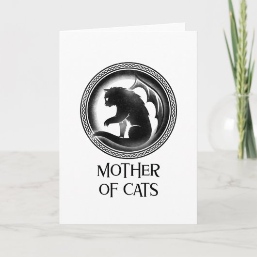 Katzen Mama  Funny Mothers Day Oma Karte (Vorderseite)