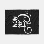 Katzen Mama Gute Katzen Liebhaber Fleecedecke (Vorderseite (Horizontal))