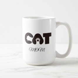 Katzen-Mama-Kaffeetasse – Cute Pow mit Buchstaben  Kaffeetasse
