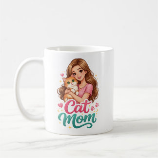 Katzen-Mama-Kaffeetasse – Süßes Geschenk für Katze Kaffeetasse