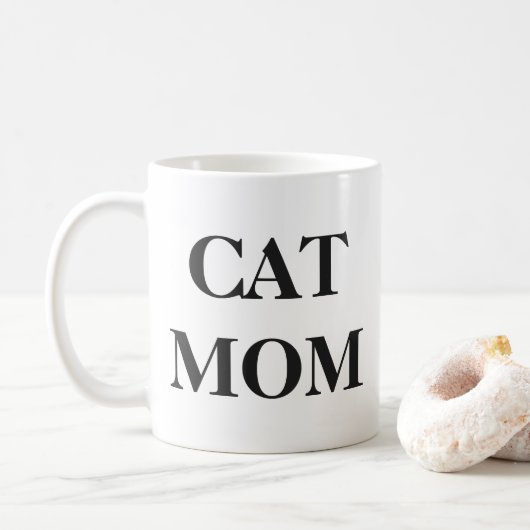 Katzen-Mama-Tasse Kaffeetasse (Mit Donut)