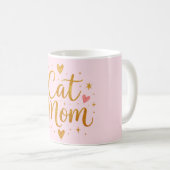 Katzen-Mama-Tasse. Kaffeetasse (VorderseiteRechts)