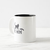 Katzen-Mama Zweifarbige Tasse (Vorderseite Links)