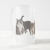 Katzen  mattglas bierglas (Vorderseite Links)