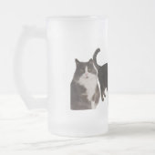 Katzen  mattglas bierglas (Links)