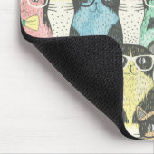 Katzen Maus Pad Mousepad (Ecke)