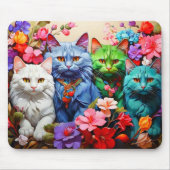 Katzen-Mauspad – Perfektes Geschenk für Katzenlieb Mousepad (Vorne)