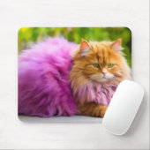 Katzen-Mauspad – Perfektes Geschenk für Katzenlieb Mousepad (Mit Mouse)