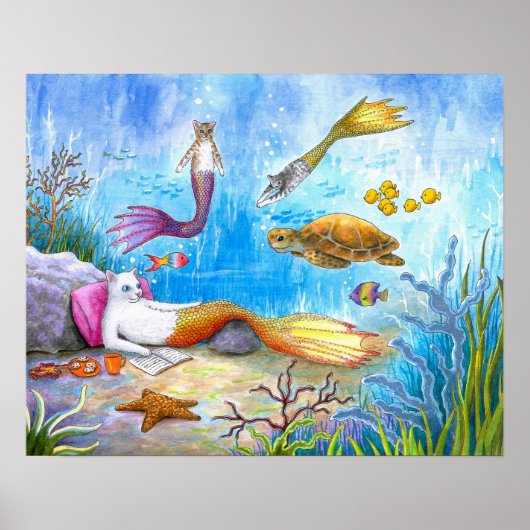 Katzen-Meerjungfrau 31 Poster (Vorne)