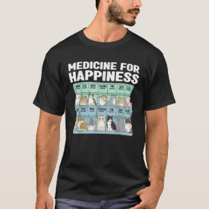 Katzen meine Medizin für Glück jeden Tag Kätzchen T-Shirt