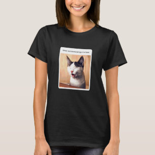 Katzen-Meme-Biertrinker-Alkohol T-Shirt