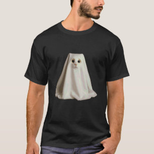 Katzen-Meme-Geist Lustiges Halloween Männer Frauen T-Shirt