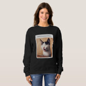 Katzen-Meme, wenn ich Podcasts höre Sweatshirt (Vorne ganz)