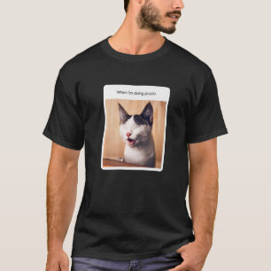 Katzen-Meme, wenn ich Rätsel löse T-Shirt