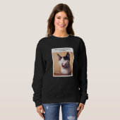 Katzen-Meme, wenn jemand mir Eis bringt Sweatshirt (Vorne ganz)