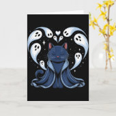Katzen-Meme-Zauberer Soky Fantasy Kitty Karte (Gelbe Blume)