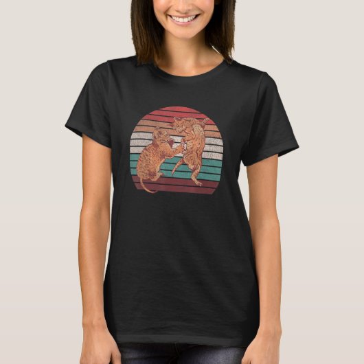 Katzen-Memes Chonk Katzen-Evolutionen Tier T-Shirt (Vorderseite)