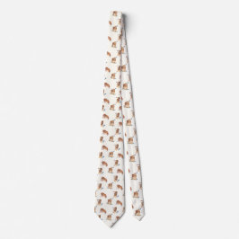Katzen Meow Tigers on Ivory Krawatte