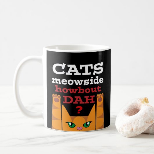 Katzen Meowside - Tasse (Mit Donut)